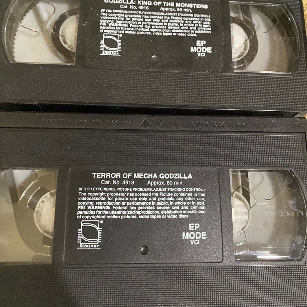 3 VTG Godzilla VHS King of Monsters 1956 Terror of Megagodzilla SciFi Monsters - Picture 12 of 16